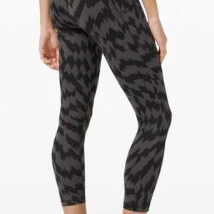 Lululemon Wunder Train High-Rise Tight  Black/‎ Gray Size 6